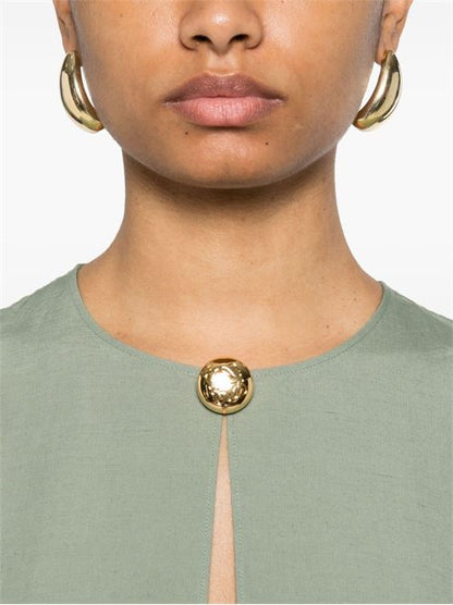 PEBBLE LINEN BLEND SHORT DRESS