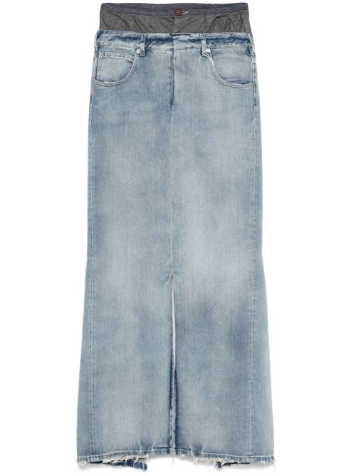 DENIM COTTON MAXI SKIRT