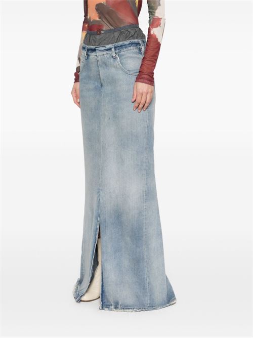 DENIM COTTON MAXI SKIRT