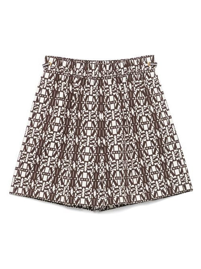 PRINTED COTTON SHORTS