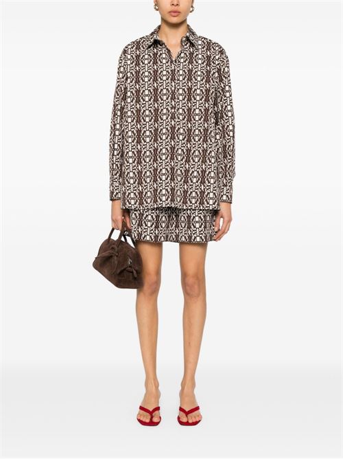 PRINTED COTTON SHORTS