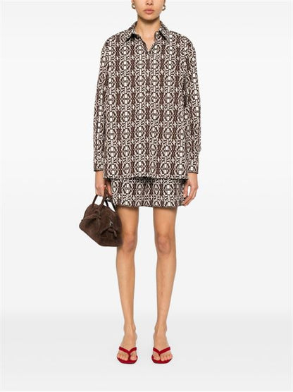 PRINTED COTTON SHORTS