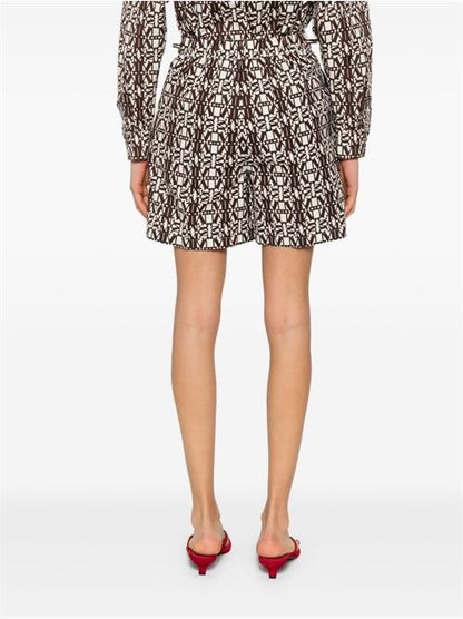 PRINTED COTTON SHORTS