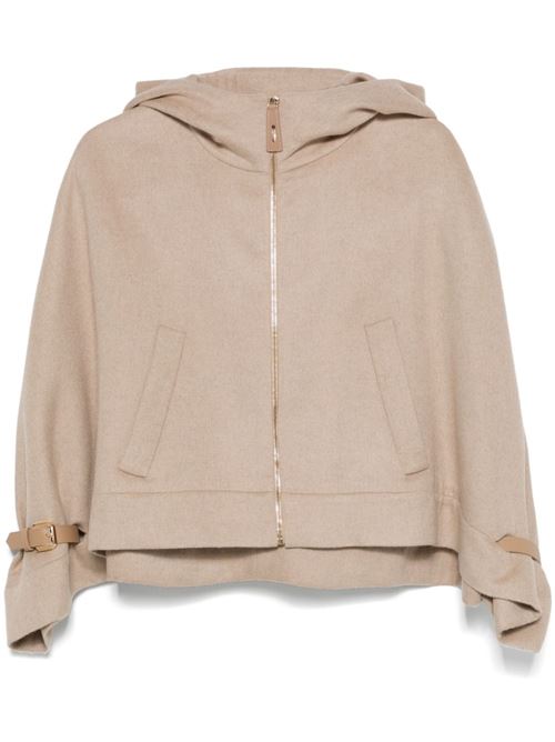 WOOL HOODED CAPE