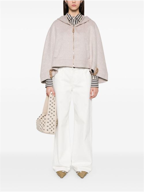WOOL HOODED CAPE