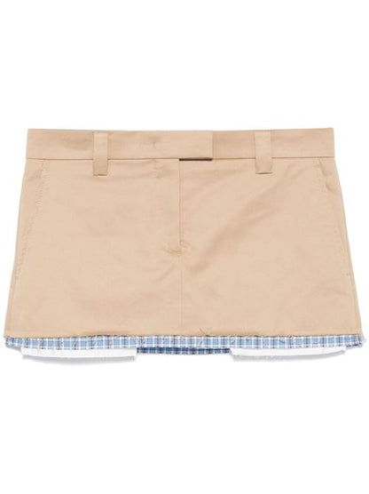 COTTON MINI SKIRT