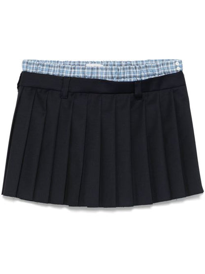 PLEATED MINI SKIRT