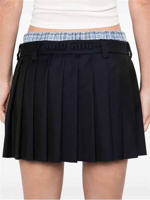 PLEATED MINI SKIRT