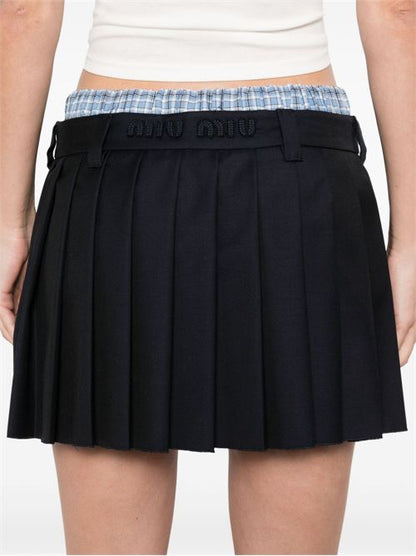 PLEATED MINI SKIRT