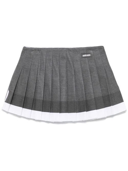 PLEATED MINI SKIRT