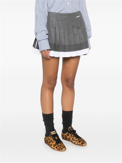 PLEATED MINI SKIRT