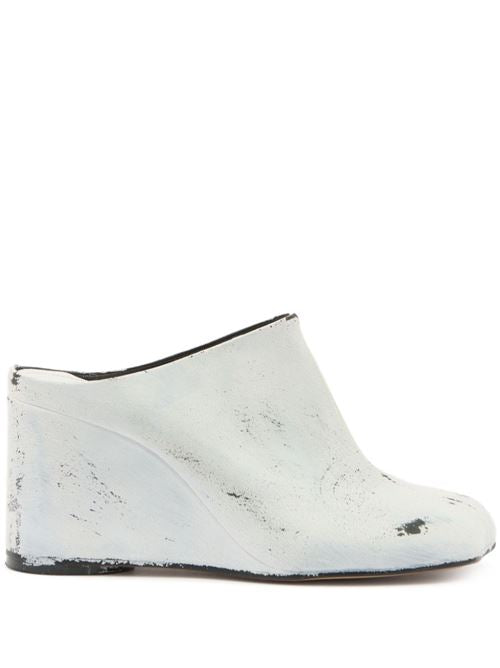 LEATHER HEEL MULES