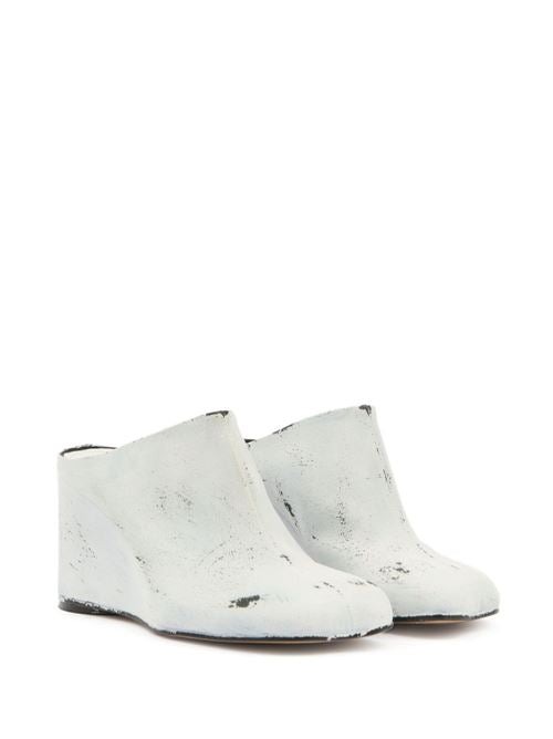 LEATHER HEEL MULES