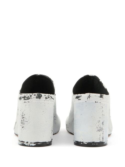 LEATHER HEEL MULES