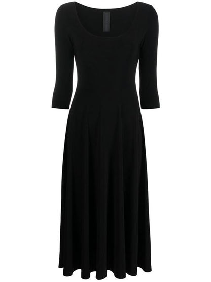 FLARED MIDI DRESS