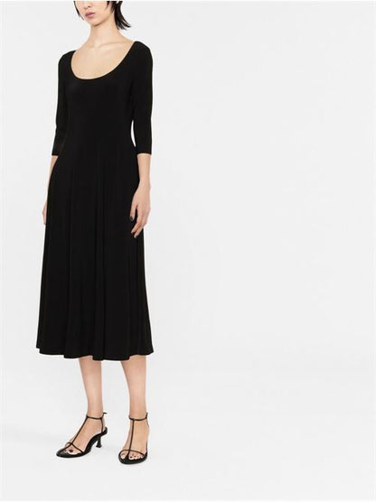 FLARED MIDI DRESS