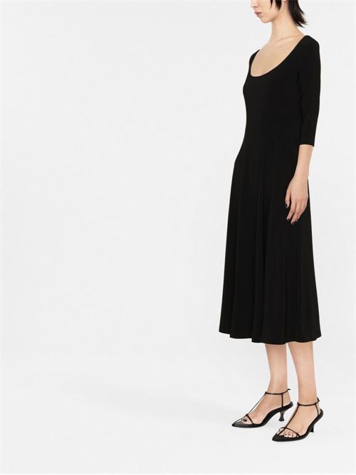 FLARED MIDI DRESS