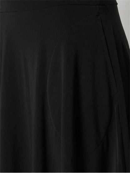 FLARED JERSEY SKIRT