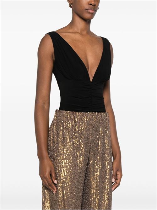 V-NECKED BODYSUIT