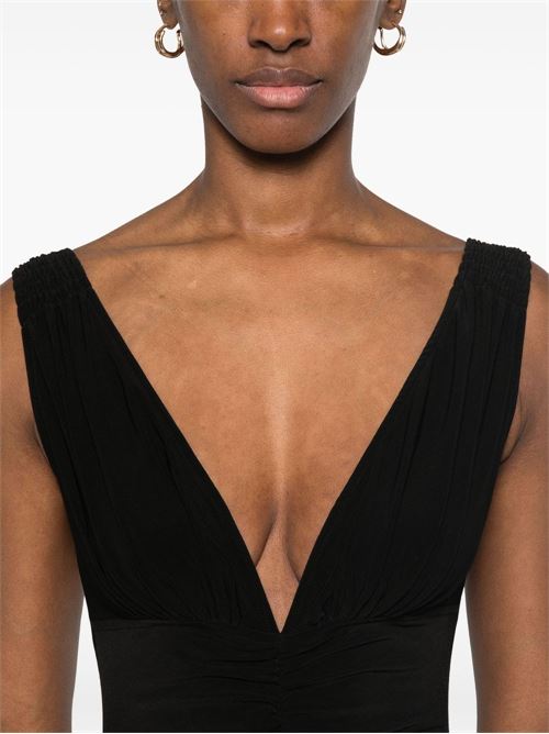 V-NECKED BODYSUIT