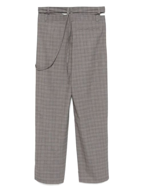 WOOL BLEND WRAP TROUSERS