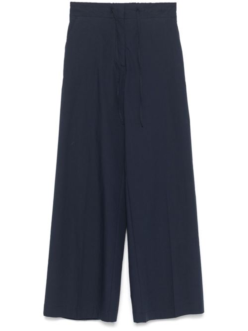 COTTON WIDE-LEG TROUSERS