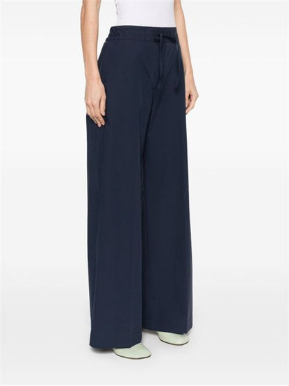 COTTON WIDE-LEG TROUSERS