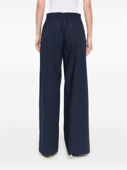 COTTON WIDE-LEG TROUSERS