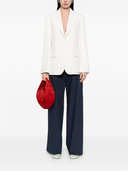 COTTON WIDE-LEG TROUSERS