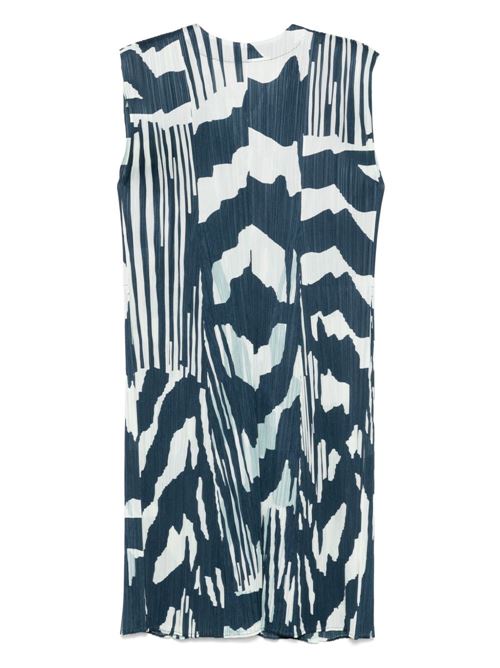 PRINTED PLEATED VEST