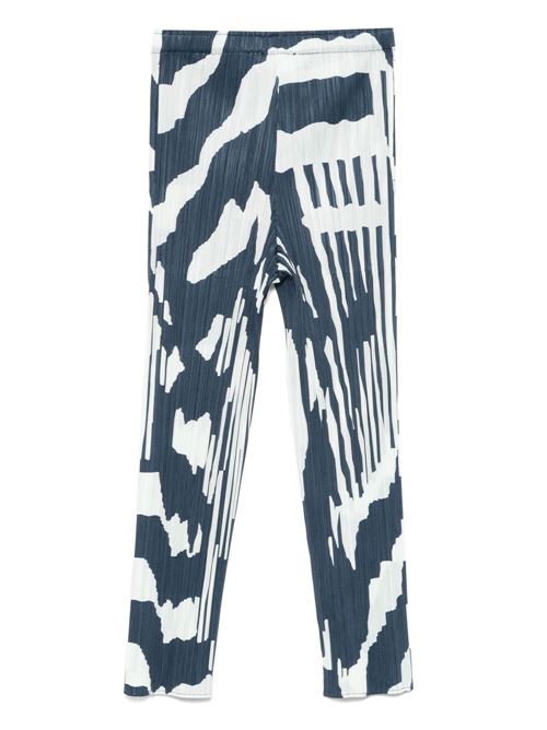 PRINTED PLEATED TROUSERS