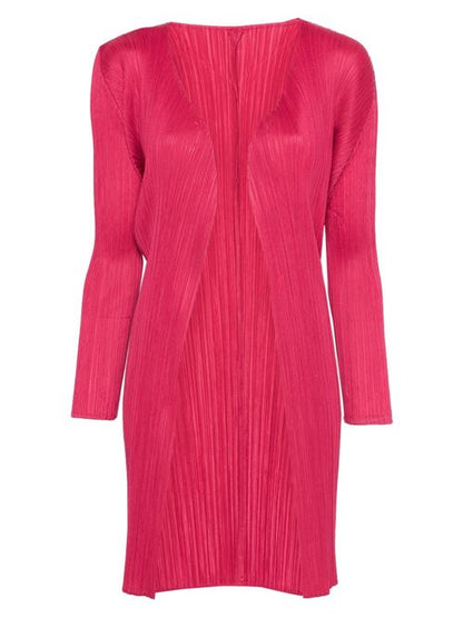 PLEATED MIDI CARDIGAN