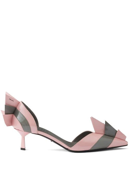 PATENT LEATHER BICOLOR PUMPS