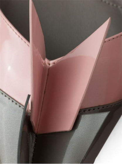 PATENT LEATHER BICOLOR PUMPS
