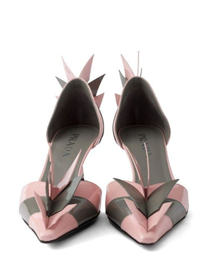 PATENT LEATHER BICOLOR PUMPS