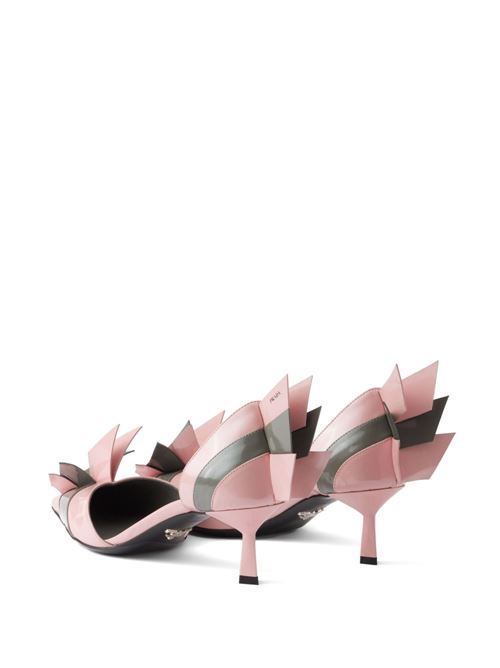 PATENT LEATHER BICOLOR PUMPS