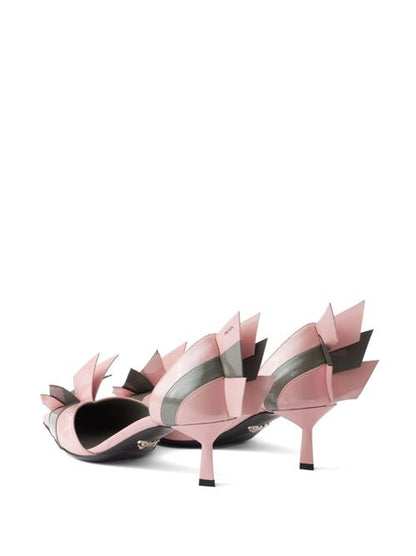 PATENT LEATHER BICOLOR PUMPS