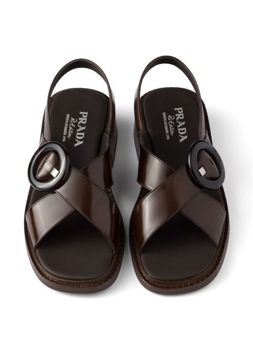 LEATHER SLINGBACK SANDALS