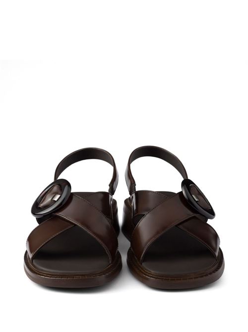 LEATHER SLINGBACK SANDALS