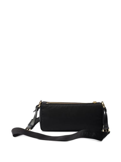 RE-NYLON AND LEATHER SHOULDER BAG