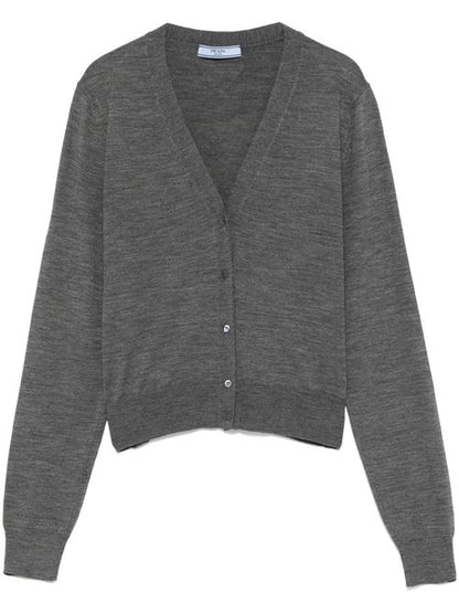 WOOL V-NECKED CARDIGAN