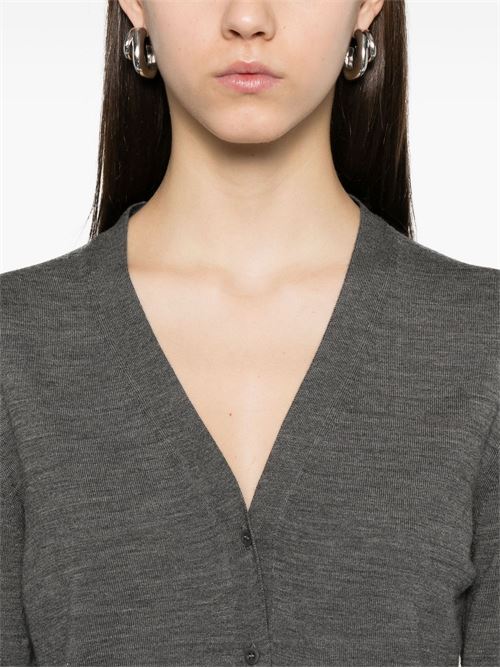 WOOL V-NECKED CARDIGAN