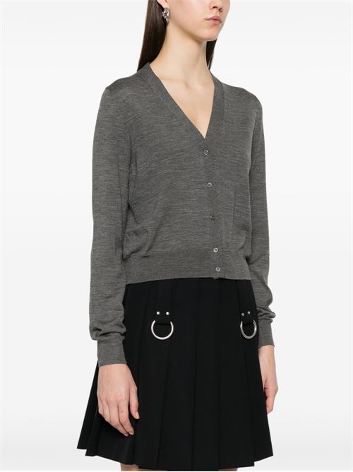 WOOL V-NECKED CARDIGAN
