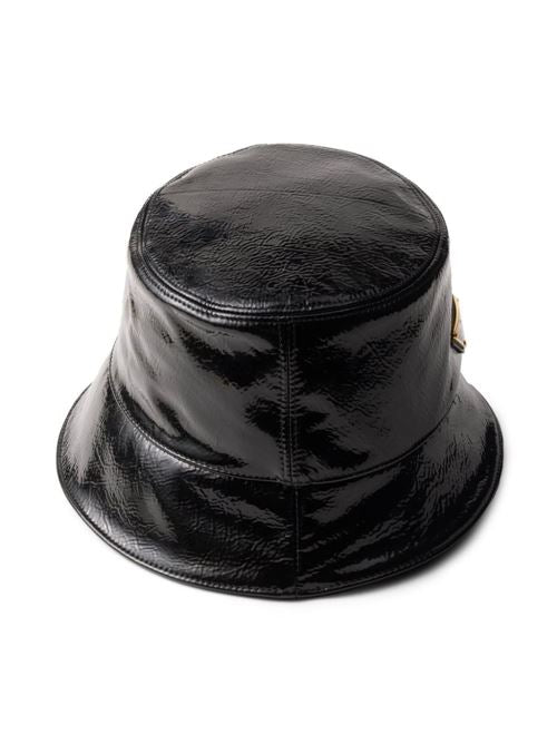PATENT LEATHER BUCKET HAT