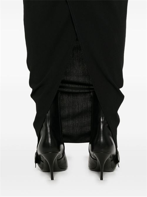 SOFT PILLAR WOOL LONG SKIRT