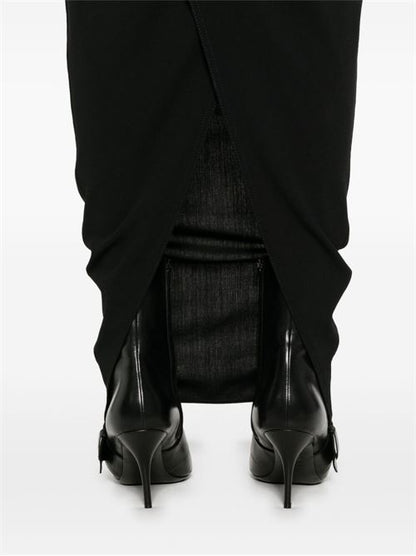 SOFT PILLAR WOOL LONG SKIRT