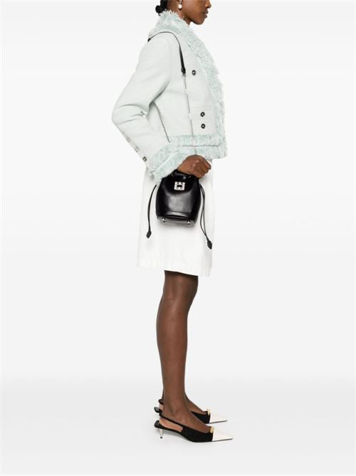 TRES VIVIER LEATHER BUCKET BAG