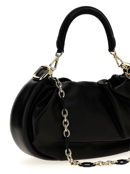 VIV CHOC MEDIUM LEATHER HOBO BAG