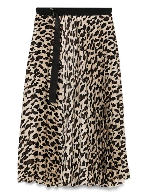 LEOPARD PRINT MIDI SKIRT