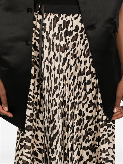 LEOPARD PRINT MIDI SKIRT